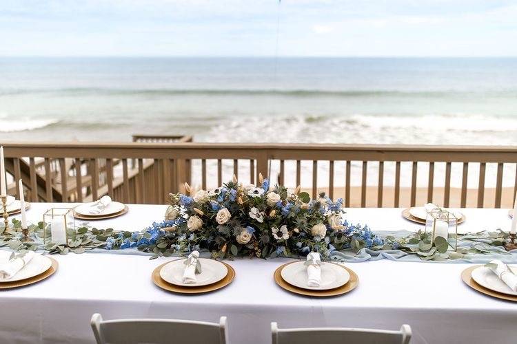 Beach house wedding