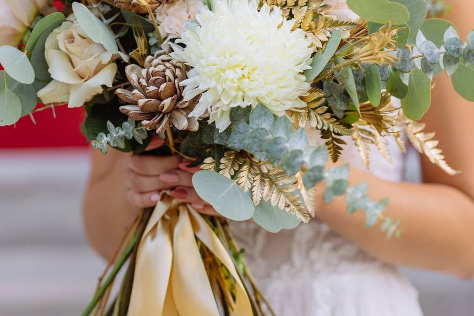 Bridal bouquet boho