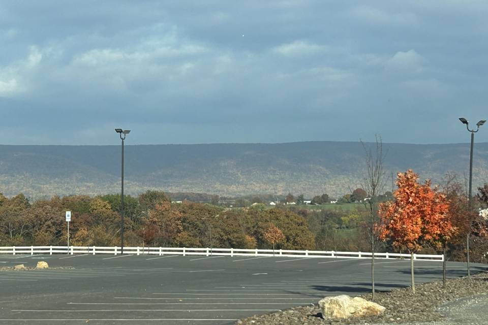 View from parking lot-in fall