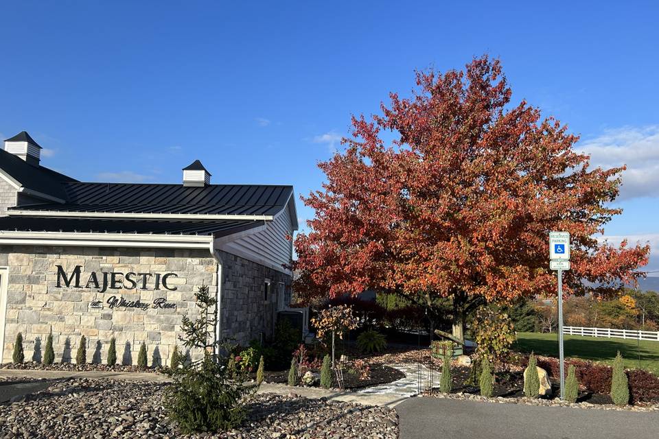 Front of clubhouse-in the fall