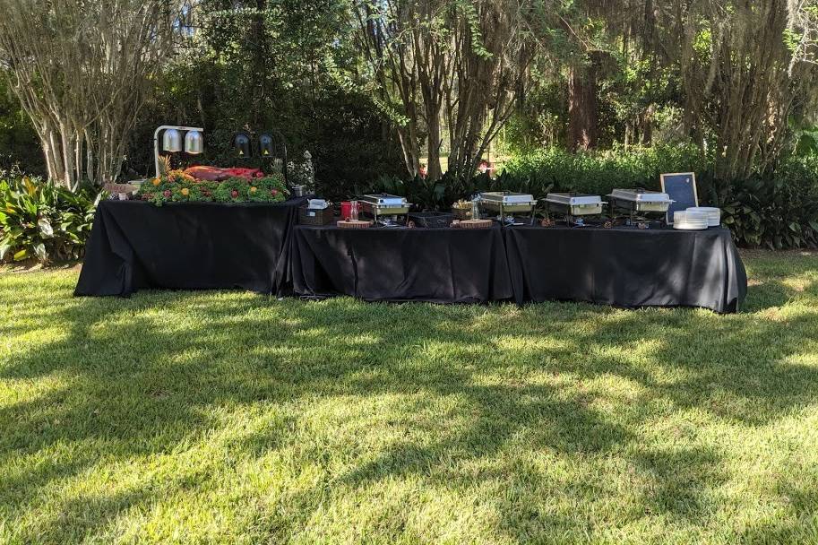 Serving Buffet Tables