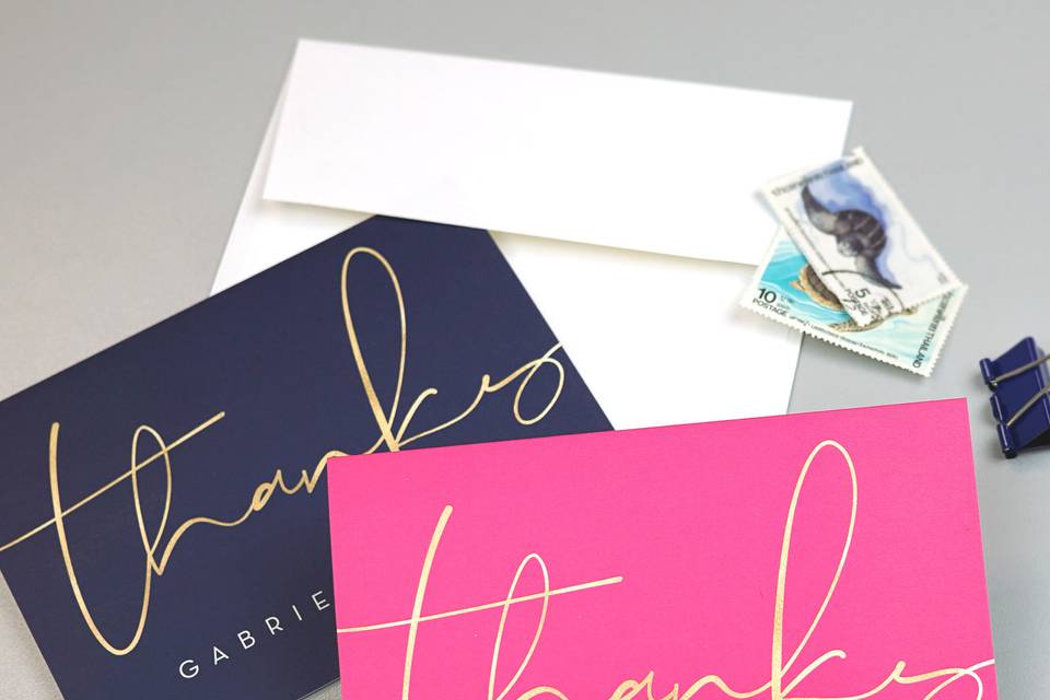 Modern Thank You cards