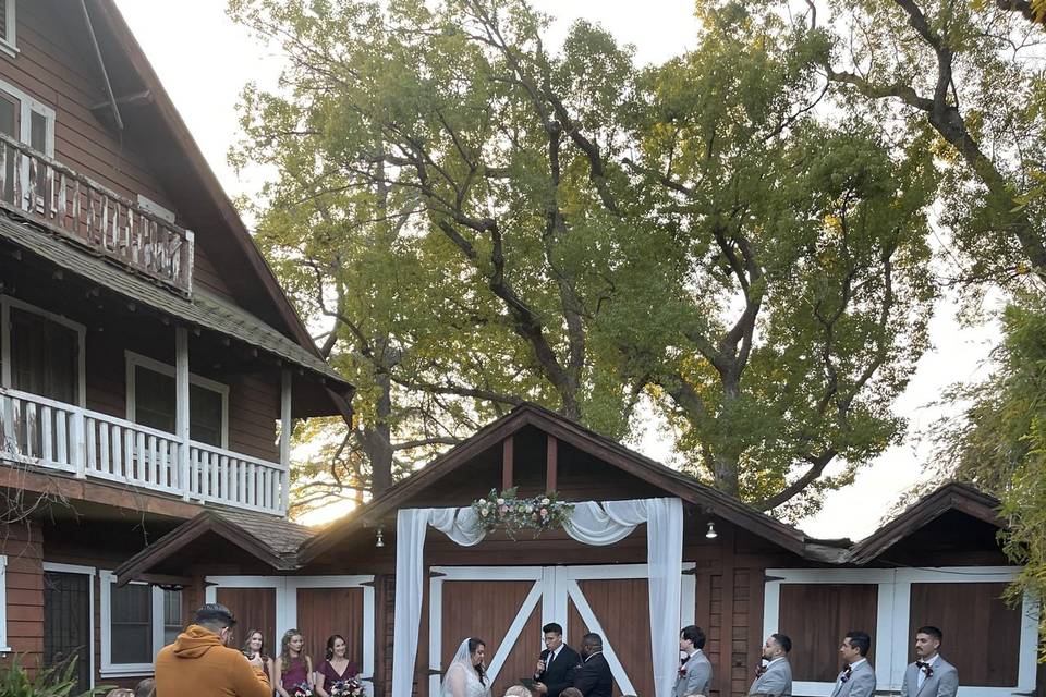 Ceremony at the Front Barn