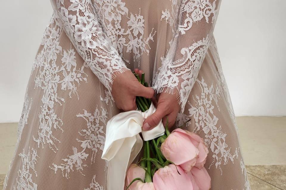 Long Sleeves Floral Lace