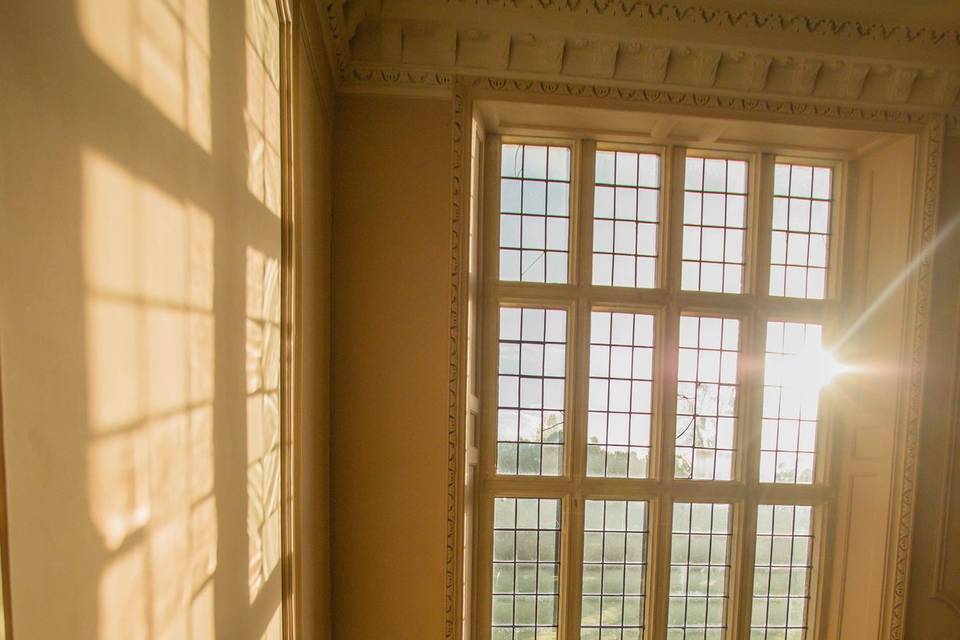 Shaw House - Stair window