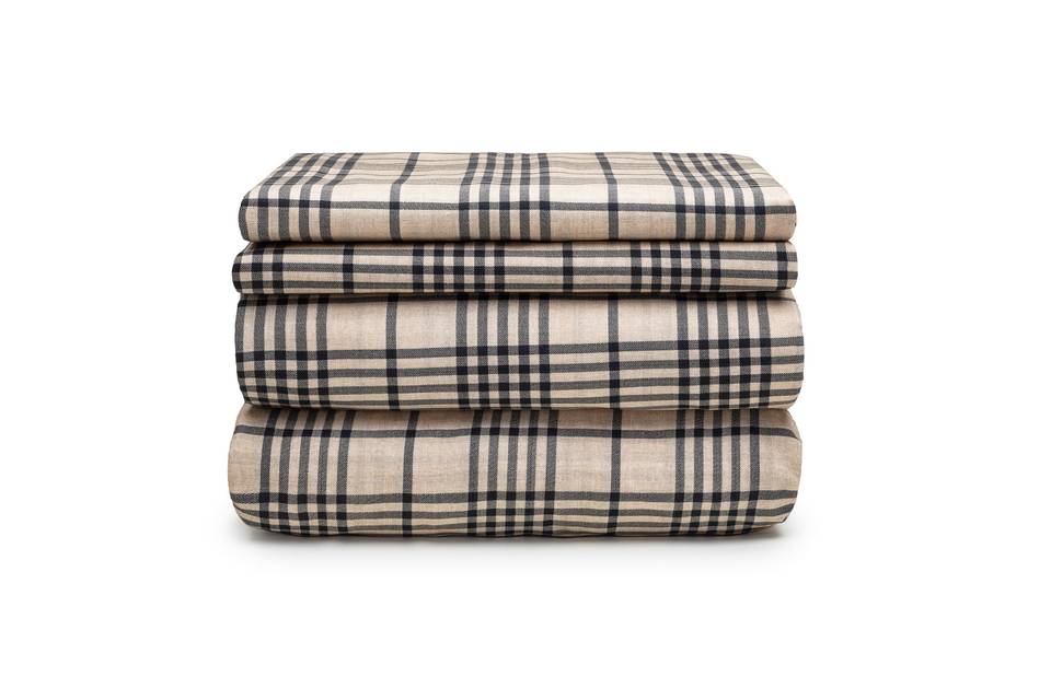 100% Natural Fine Cotton Plaid