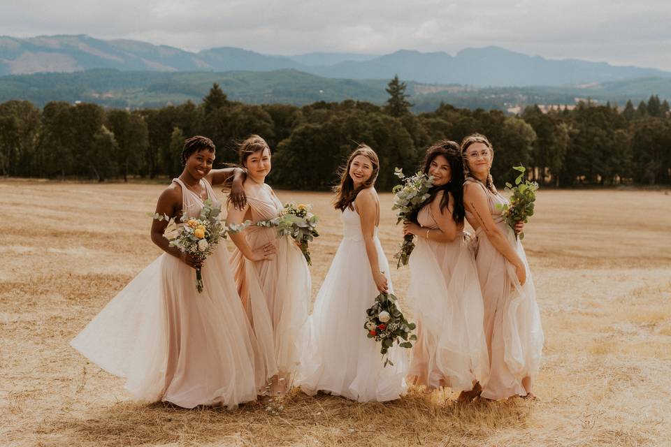 Beautiful bridesmaids