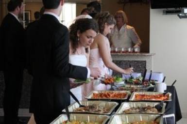 Buffet-style reception