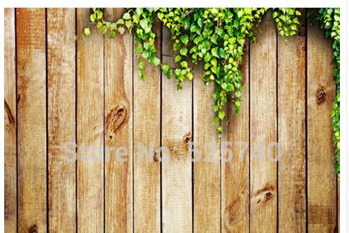Wood Fence w/ Greenery