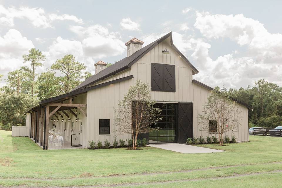 Outside barn