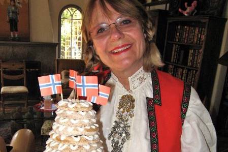 Vegan Kransekake - A traditional Norwegian almond ring cake