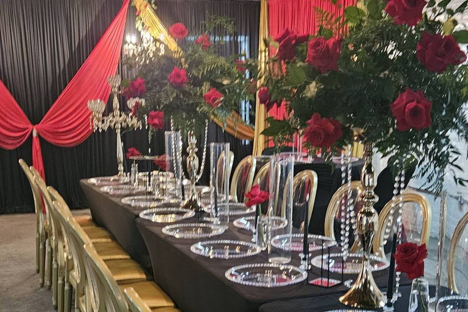 Prem Draping and Spec. Chairs