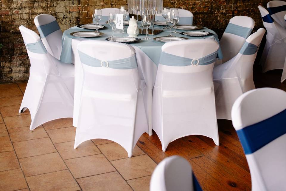 80th Appre - Baby Blue Decor