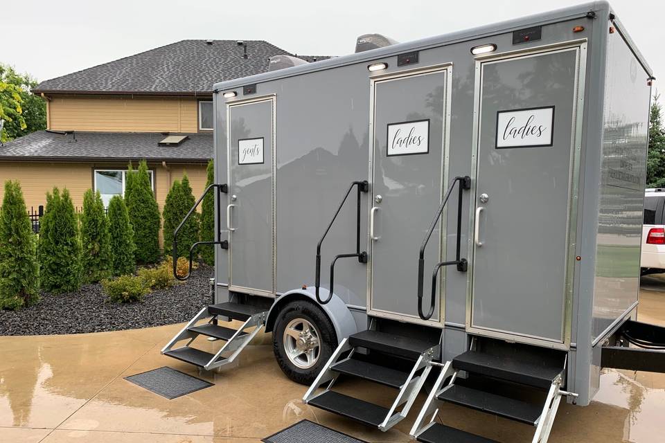 Luxury Mobile Restrooms by Firehouse Trailer Rentals LLC