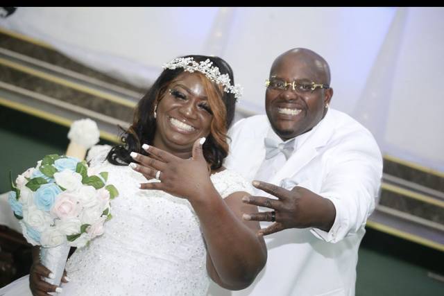 Lovely bride and groom