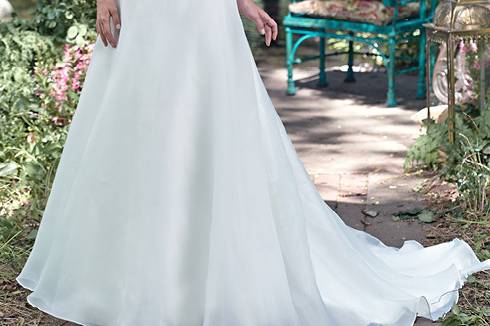 Classic white wedding dress