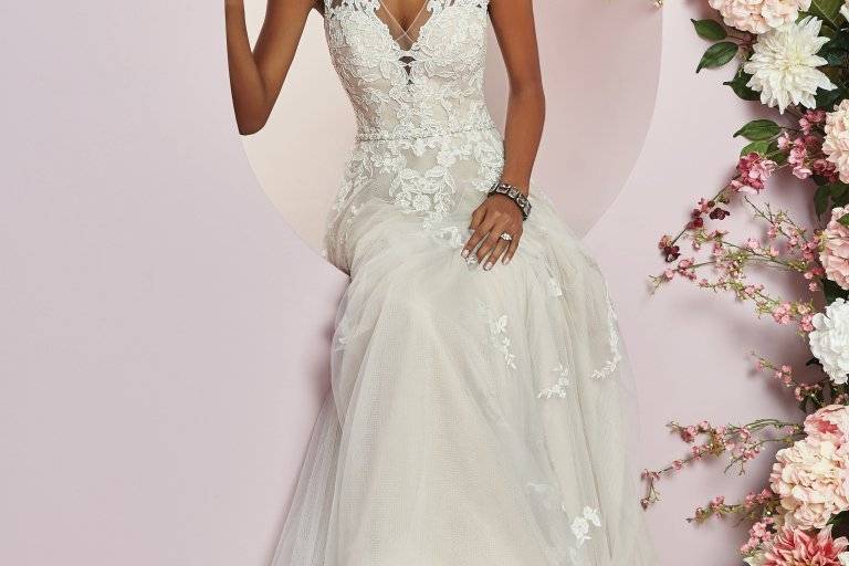 A-line wedding gown