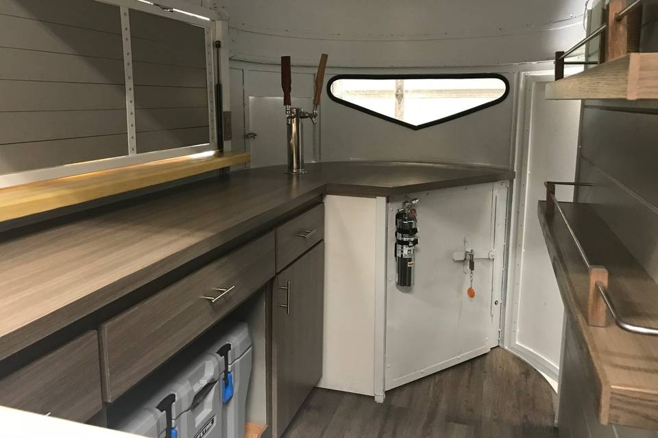 Inside of Horse Trailer