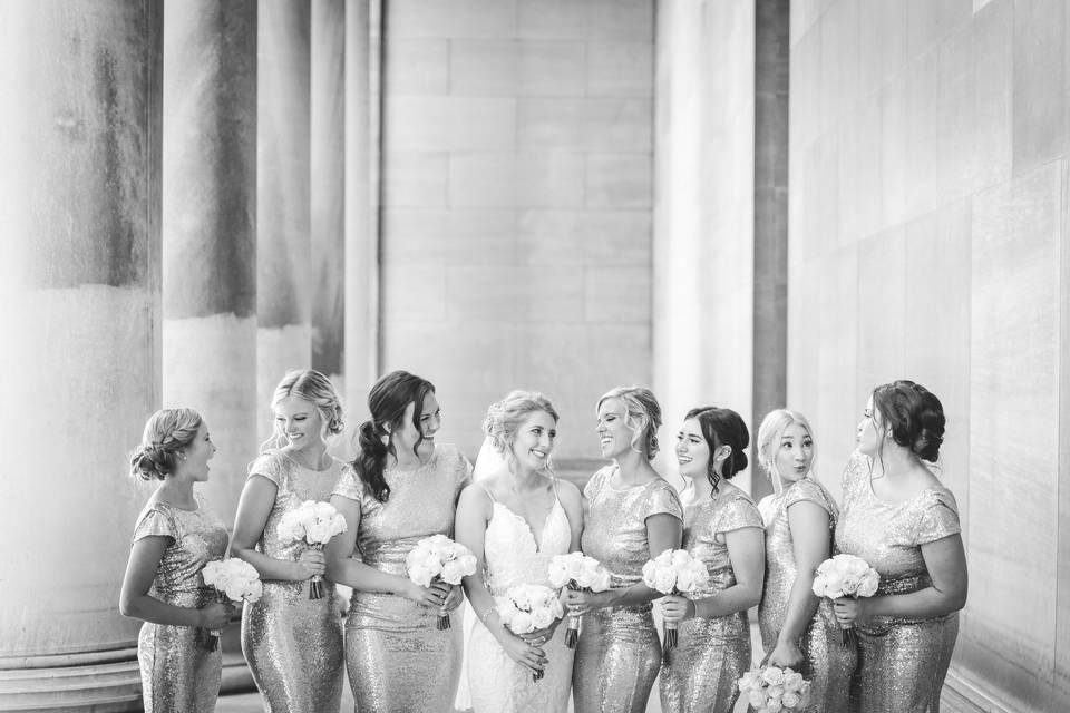 Pittsburgh wedding bridesmaids