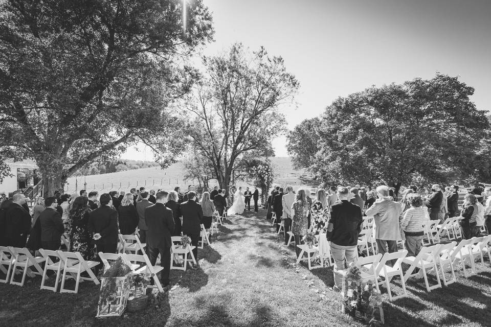 Shady elms farm wedding day