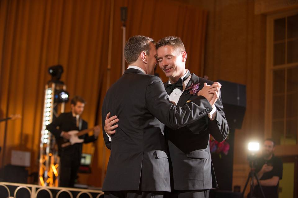 Grooms' first dance