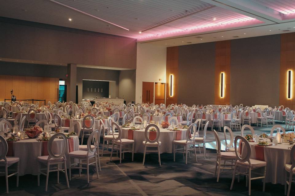Reception space in Ballroom AB