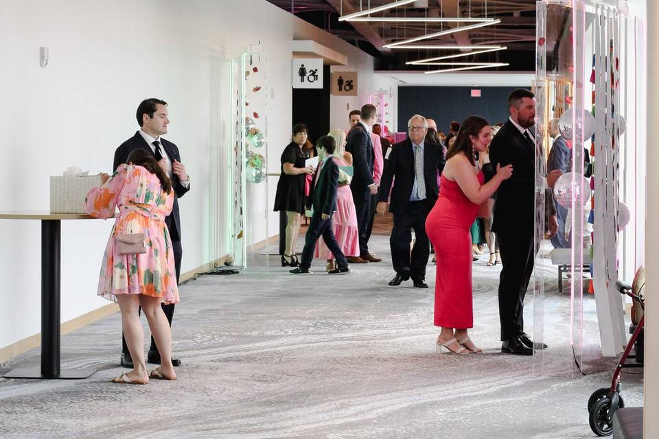 Hallway leading to ballroom