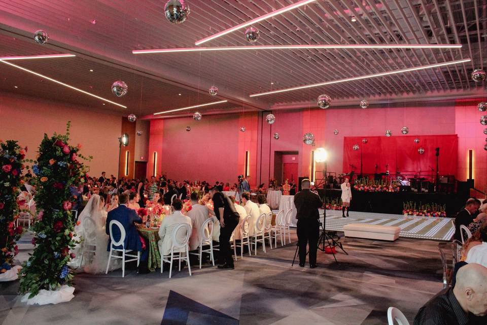 Setup in ballroom ABC