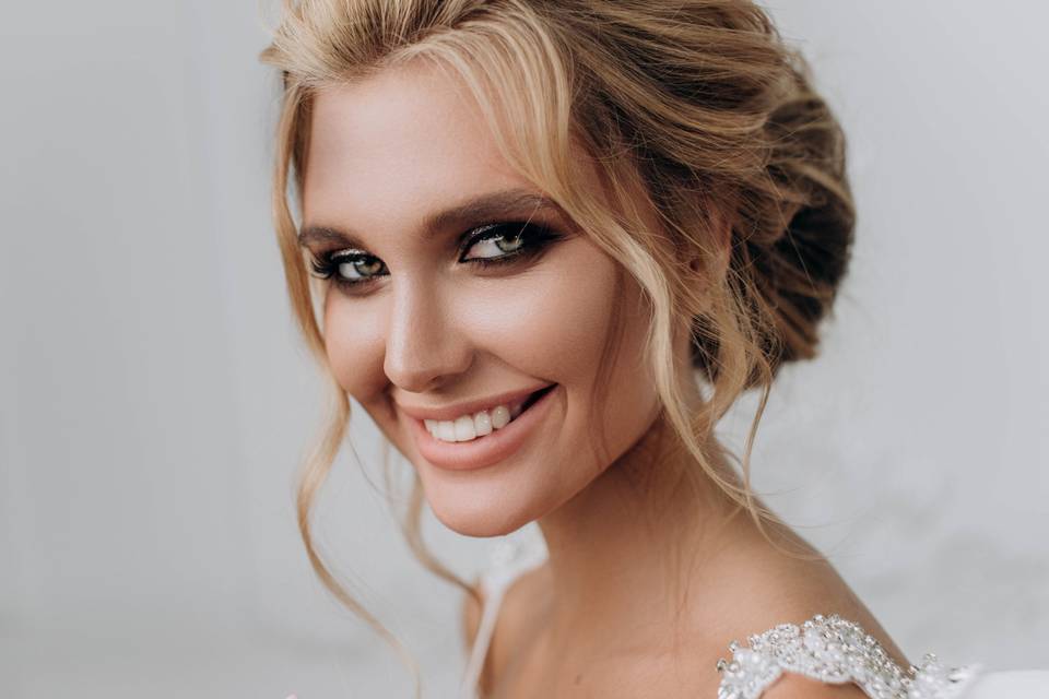 Updo hairstyle  bride