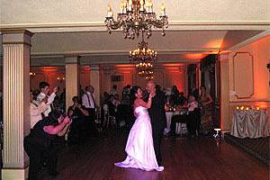 The couple dancing