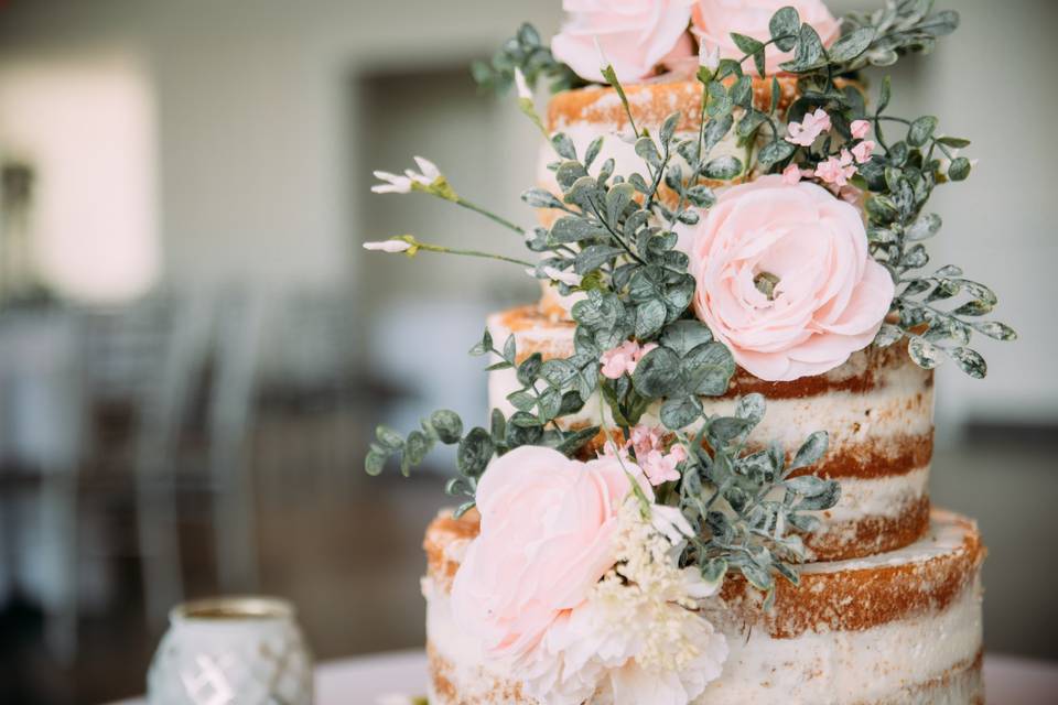 Cake details (Boone wedding)