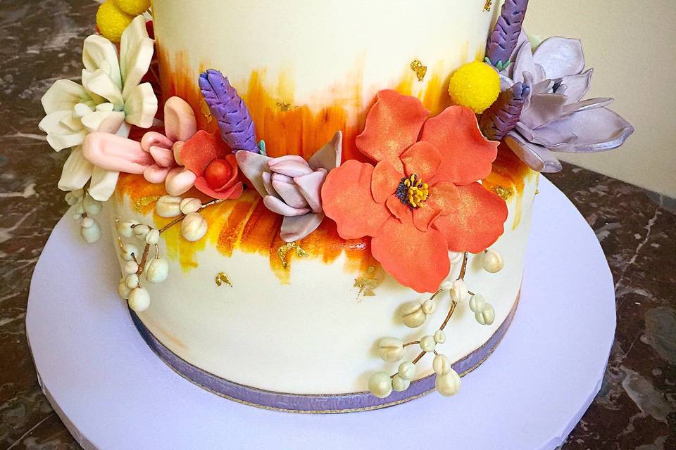 Florla wedding cake