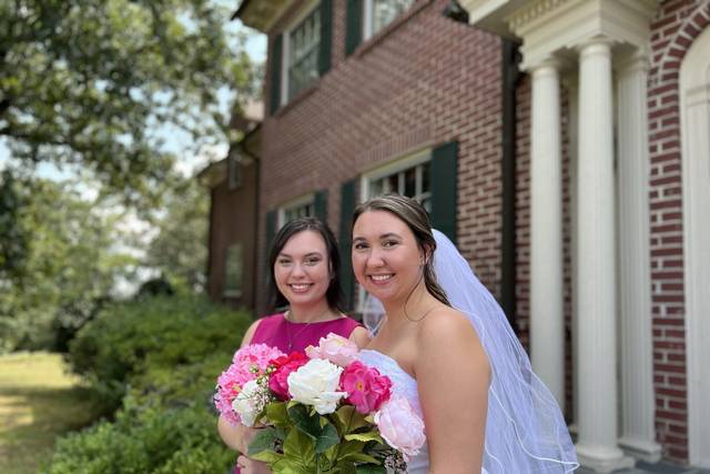 Bride and Bridesmaid