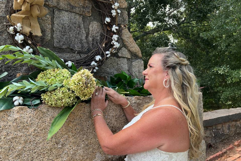 Bridal at Fireplace