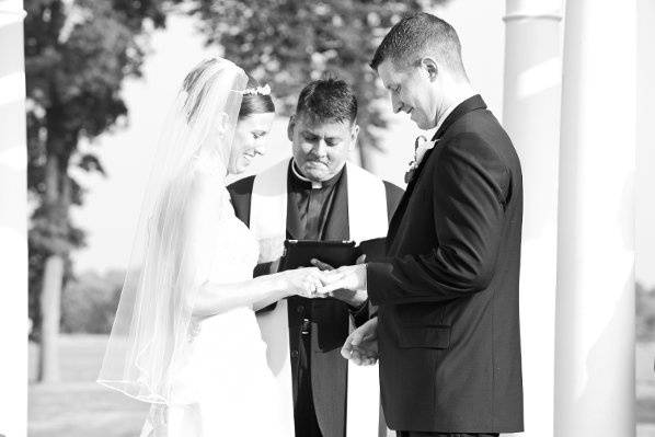 The Priest and the groom