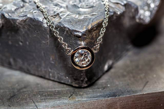 Diamond Solitaire Necklace