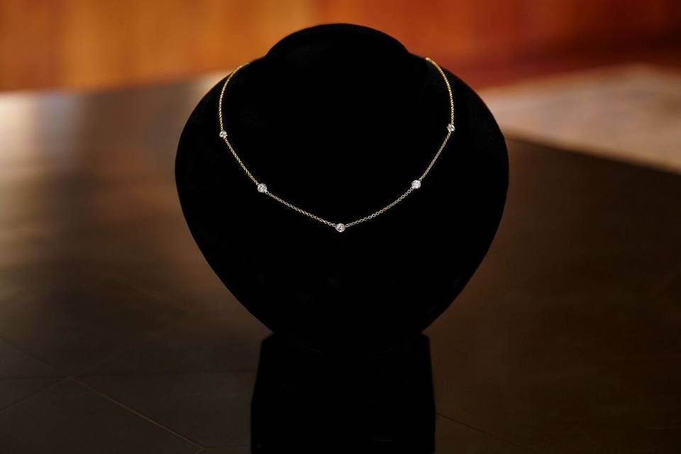 Diamond Station Necklace