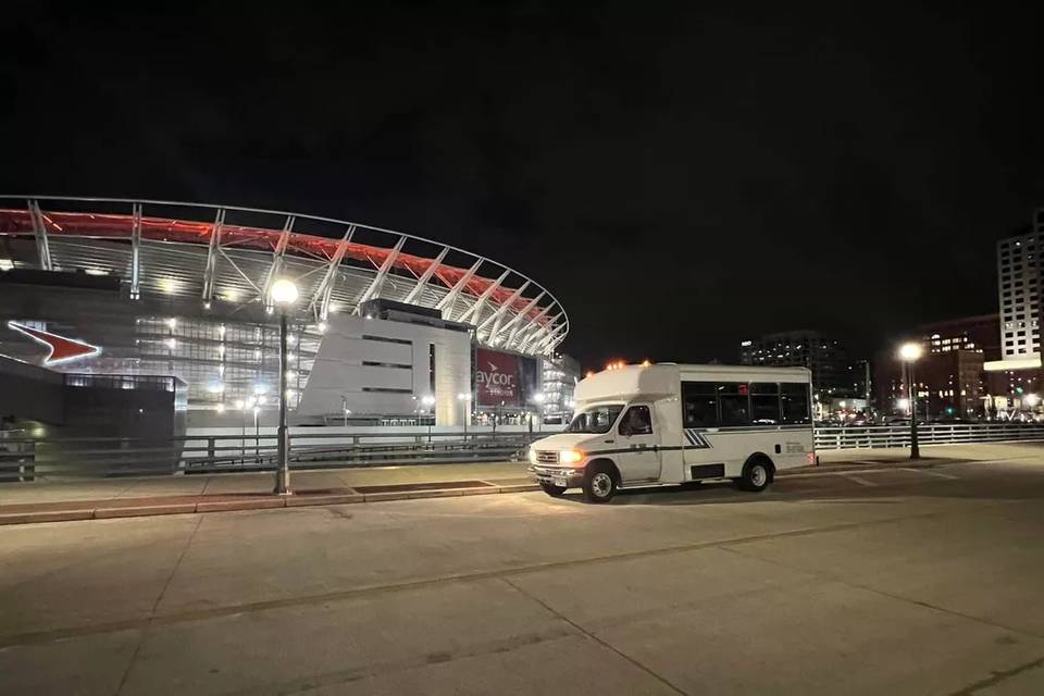 Outside stadium