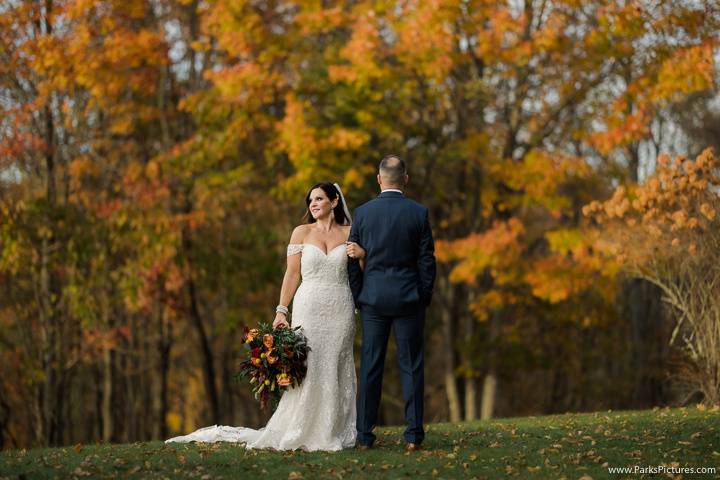 Fall Colors Bride+Groom