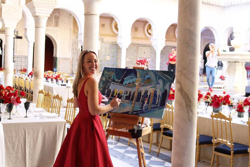Live Painting Seville Spain