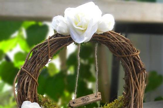 Rustic Woodland Bird Cake Topper