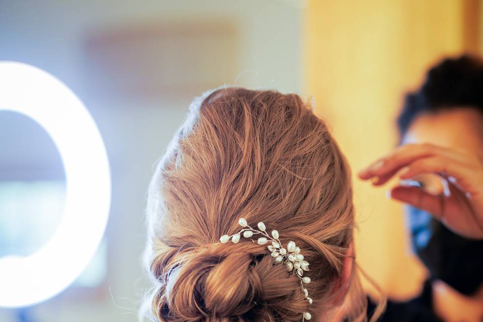 Beautiful low bun!