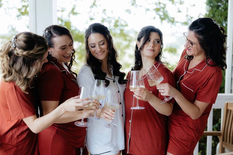 Bridesmaid makeup!