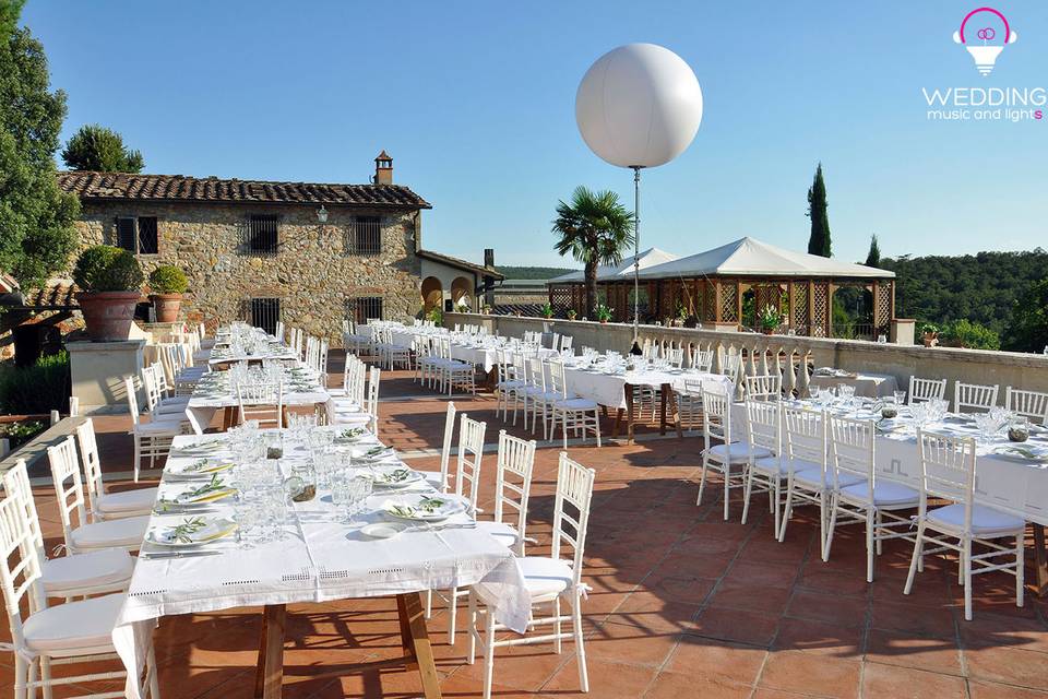 Wedding lighting balloon - Tuscany - Italy