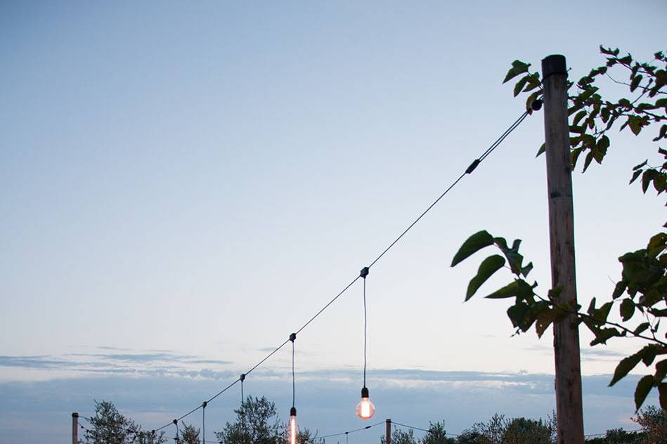 Wedding edison vintage lighting - Tuscany - Italy