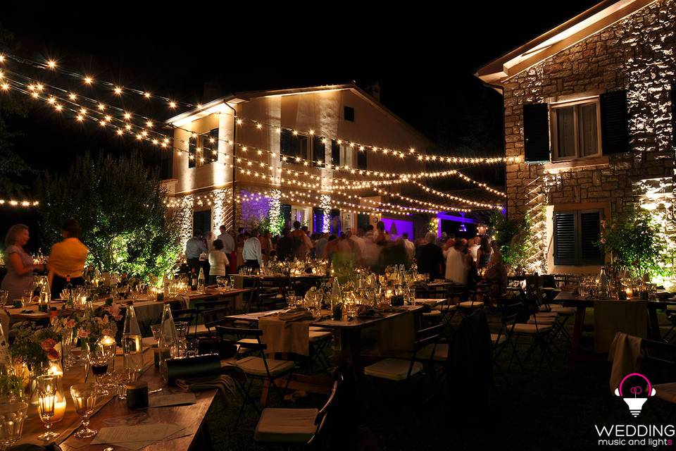 Wedding string lights - Italy