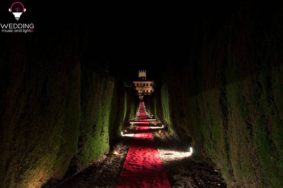 Wedding architectural lighting - Tuscany - Italy