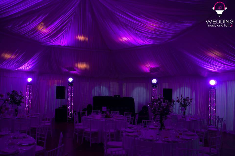 Wedding tent lighting - Tuscany - Italy