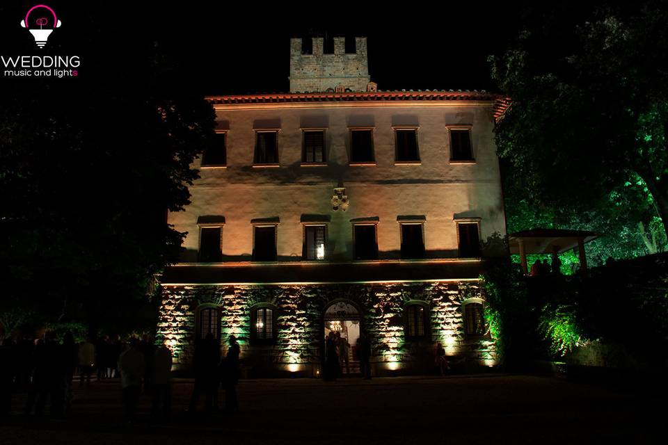 Wedding architectural lighting - Tuscany - Italy