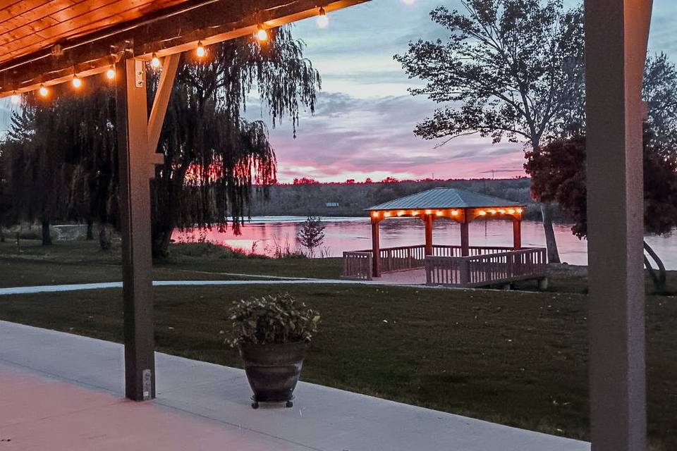 View from the back porch